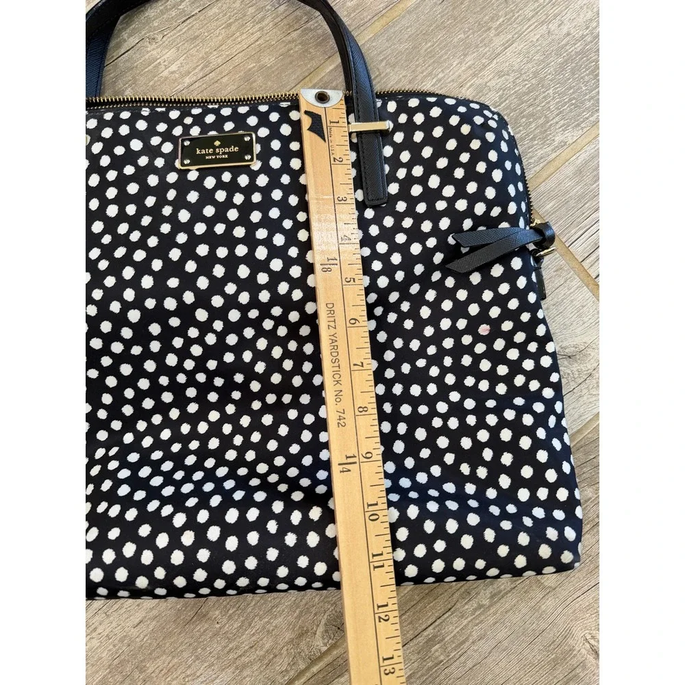 Kate Spade Daveney Wilson Road Musical Dots Laptop Bag Womens Nylon Work Bag